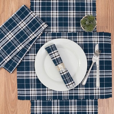 C&F Home Max Plaid Woven Table Runner