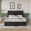 VECELO Queen/Full/Twin Upholstered Platform Bed Frame with Button Tufted Adjustable Headboard - 4 of 4