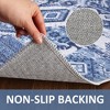 Vintage Area Rug Bohemian Washable Rug Soft Low Pile Rugs for Living Room Bedroom Dining Room - 4 of 4