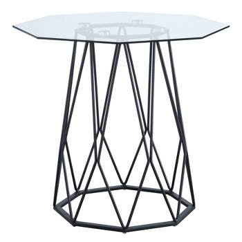 Hamela Glass Top End Table - miBasics
