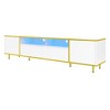 Modern TV Stand for TVs up to 80", LED Gaming Entertainment Center with 2 Drawers & Cabinets for Bedroom, TV and Media Console Table  for Living Room - 3 of 4