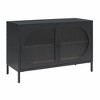 ORRD Wide 2-Door Accent Cabinet with Fluted Glass Doors for Living Room, Storage & Display Organizer - 3 of 4