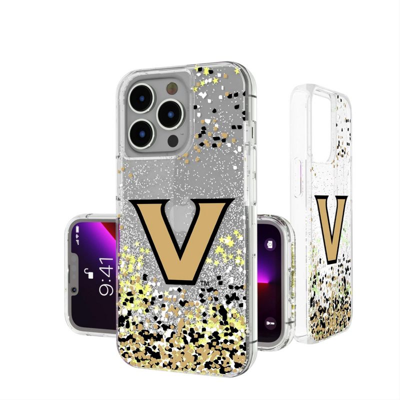 Keyscaper Vanderbilt Commodores Confetti Glitter Phone Case, 1 of 2