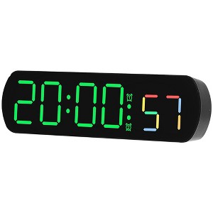 REGALWOVEN Dimmable LED Alarm Clock, 3-Level Brightness 6.5"L x 1.0"W x 1.8"H 1 Pc - 1 of 4