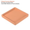 Unique Bargains Indoor Ceramic Square Plant Pot Saucers Tray 2 Pcs - 3 of 4