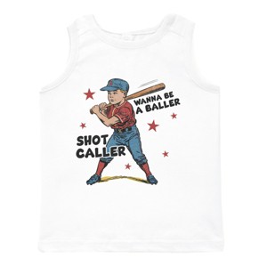 The Juniper Shop Wanna Be A Baller Shot Caller Toddler Tank - 1 of 4