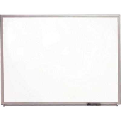 HITOUCH BUSINESS SERVICES Durable Magnetic Porcelain Dry-Erase Whiteboard Alum. Frame 4' x 3' 52467