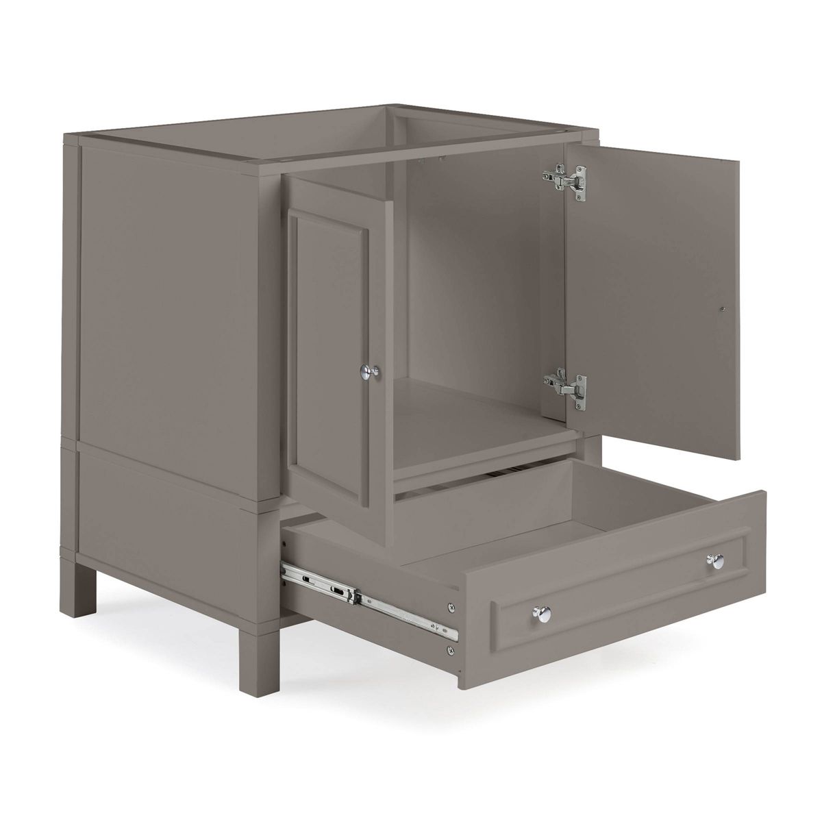 30" Williamsburg Cabinet Gray - Alaterre Furniture - thumbnail 6