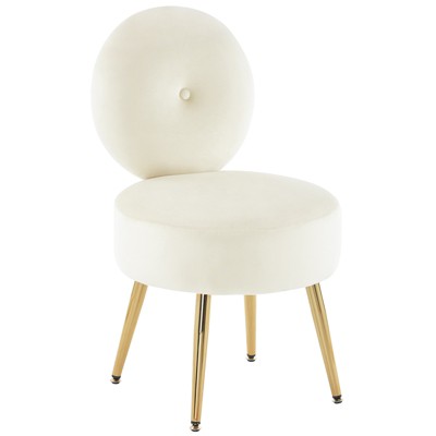 Elegant and Luxurious Velvet Vanity Stool