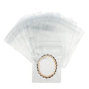 Stockroom Plus 100 Pack Clear Plastic Bags for Jewelry, Mini Resealable Bags for Small Business Earrings, Necklaces, 3.5 x 5.15 In - 1 of 4