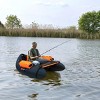 PEXMOR Inflatable Fishing Float Tube with Fishing Rod Holder 350-lb Weight Limit - 2 of 3