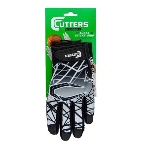 Cutters Game Day Receiver Adult Gloves Black - L - 1 of 4