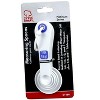 Chef Craft EZ-Read Large Print Plastic 6 Piece Measuring Spoon Set, 1/8 tsp, 1/4 tsp, 1/2 tsp, 1 tsp, 1/2 tbsp, 1 tbsp, White with Blue - 3 of 3