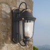 Minka Lavery Vintage Outdoor Wall Light Fixture Sand Coal 28" Clear Seedy Glass for Post Exterior Barn Deck House Porch Yard Patio - 2 of 3