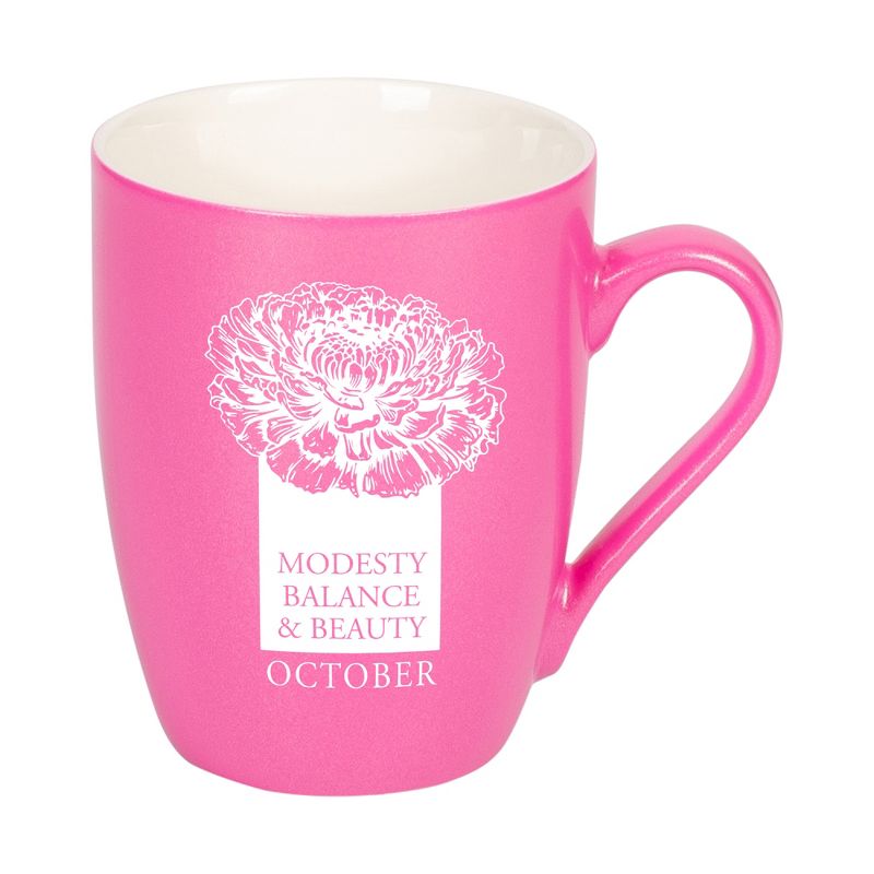 Elanze Designs Modesty Balance And Beauty Princess Pink 10 ounce New Bone China Coffee Cup Mug, 1 of 2