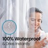 LiBa Super Premium 10G PEVA Bathroom Shower Curtain Liner - Waterproof, Non-Toxic, Extra Thick Plastic with Rustproof Grommets - 3 of 4