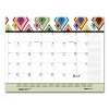 Recycled Desk Pad Calendar, Geometric Artwork, 22 x 17, White Sheets, Black Binding/Corners,12-Month (Jan to Dec): 2026 - 4 of 4
