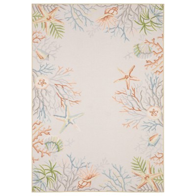 Oriental Weavers Fiji FIJ06 Beige/ Multi Indoor/Outdoor Area Rug - 2' x 8'