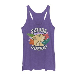 Women's Lion King Nala Future Queen Racerback Tank Top - 1 of 3
