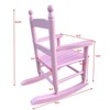VisioGear Rocking Chair, Children's Rocking Chair with Armrests, Indoor or Outdoor Porch Rocker for Garden, Pink, 14.17"*18.90"*22.44" - 2 of 4