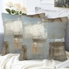 Throw Pillow Covers Grey and Beige Pillow Covers 18x18 Inch Set of 2 Abstract Art Painting Throw Pillows - 3 of 3