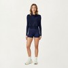 Anna-Kaci Active Women's Cropped Zip Closure Vest with Stand Collar and Fitted Hem - 3 of 4