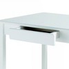 Little Colorado Classic Rectangular Wooden Kids Children Toddler Arts and Crafts Activity Table with Storage Drawers, Chairs Not Included, White - 2 of 3