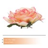 Unique Bargains Soft Fabric Weddings Party Women Rose Flower Hair Clips - 3 of 4