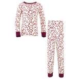 Touched by Nature Toddler and Kids Girl Organic Cotton Tight-Fit Pajama Set, Berry Branch