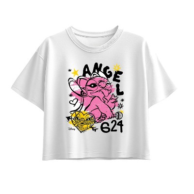 Girls' - Disney -  Short Sleeve Boxy Graphic T-Shirt