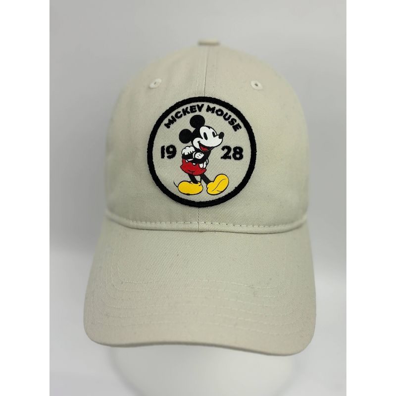 Men&#39;s Solid Cotton Mickey Mouse Baseball Hat - Tan, 1 of 5