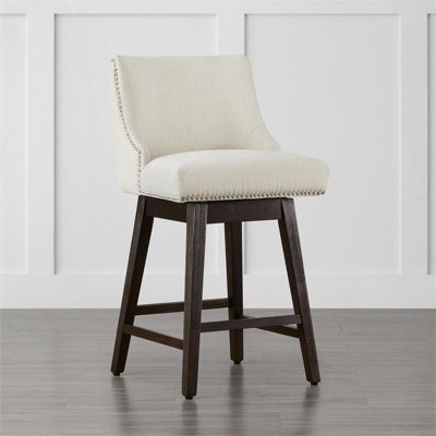 Spruce&Spring Upholstered Counter Height Swivel Barstools
