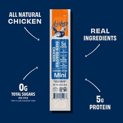 Archer Jerky Chicken Mini Meat Sticks - 4oz/8ct