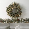 108"L Sullivans Artificial Long Lit Frosted Pine Christmas Garland, Green-White, Indoor Christmas Decor - 3 of 4