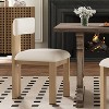 Sapphtopaz Modern Dining Chairs Set of 2 Upholstered Kitchen Chair with Curved Back & Metal Legs Armless Accent Chairs for Living Room, Kitchen - 2 of 4