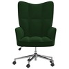 vidaXL Recliner Chair with Wheels Rotatable Height Adjustable TV Chair Upholstered Chair Relaxing Chair - 2 of 4