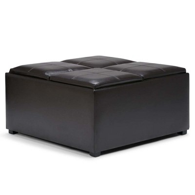 target leather ottoman