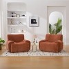 Upholstered Chenille Lounge Chair with Wide Deep Seat, 42"W Cozy Single Sofa for Bedroom Living Room-3irtyhousy - 3 of 4