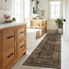Persian Retro Washable Area Rugs for Bedroom Living Room Decor Soft Vintage Low Pile Carpet Thin Non-Slip Foldable Floor Mat - 2 of 4