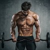 Costway 48''Phosphate Steel Olympic EZ Curl Bar 28mm Grip Home Gym Fitness Equipment - 2 of 4