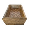 Tiled Pattern Tray Mango Wood - Foreside Home & Garden - 3 of 4
