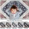 Washable Vintage Area Rugs, Stain-Resistant Non-Slip Mat, Non-Shedding Floor Carpet for Kitchen Bedroom Living Room Dining Room Home Office - 3 of 4