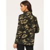 INSPIRE CHIC Women's Drawstring Waist Flap Pockets Lightweight Utility Jacket - 4 of 4