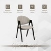 LeisureMod Savor Modern Dining Chair – Upholstered Side Chairs with Curved Back and Iron Frame Mid-Century Kitchen & Dining Room Chairs Set of 2 - 4 of 4