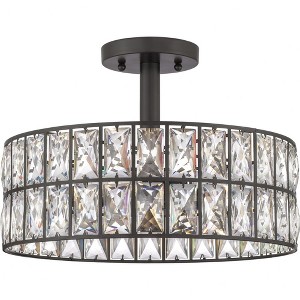 Quoizel Lighting Coffman 3 - Light Semi-Flush Mount in  Western Bronze - 1 of 4