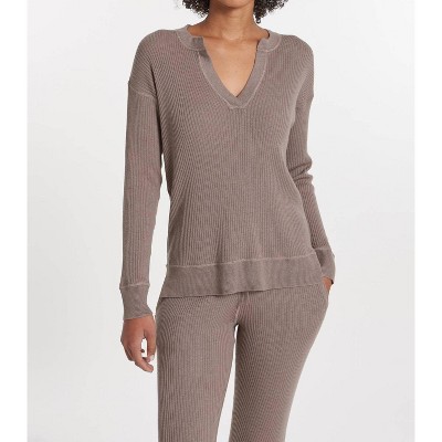 Women's Cabo Split Neck Top - LEIMERE