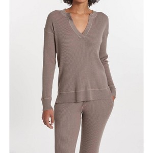Women's Cabo Split Neck Top - LEIMERE - 1 of 3