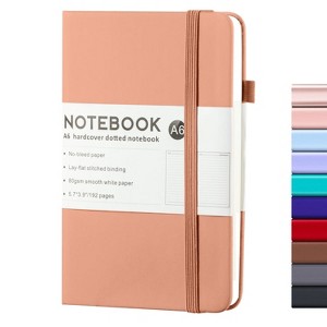 A6 PU Leather Notebook Business Notepad 96 Sheets Inner Pages(Pink) - 1 of 4