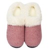 Roxoni Women's Fleece Trim Knit Sweater Furr Clog Slipper - 4 of 4