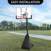 Adjustable Basketball Hoop,5.2-10 Ft,Portable Basketball Goal System for Kids & Adults,with 44 Inch Shatterproof Backboard,Fillable Base for Driveaway - 4 of 4